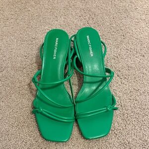Marc Fisher Emerald Strappy Heels